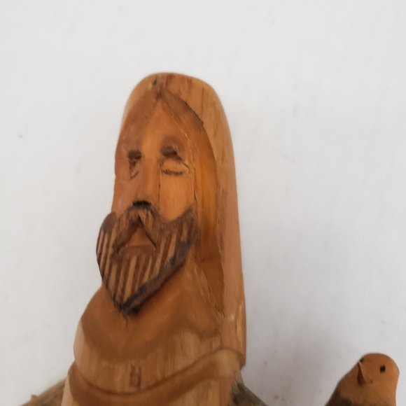 Pete Ortega Carved Wood Wooden Sculpture Signed Fiure Fold Art - Picture 13 of 16